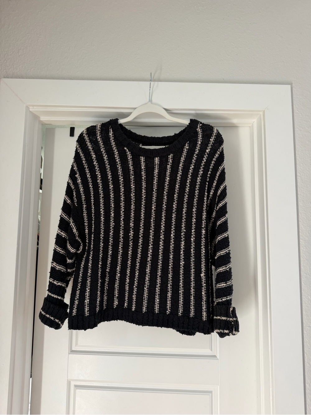 BILLABONG Black and white Striped Women's Sweater